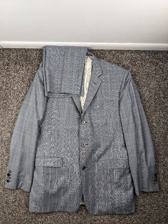 Brooks Brothers Other - Brooks Brothers Black Fleece Suit Wool Gray Plaid Thom Browne 42R 34x30 *Flaws